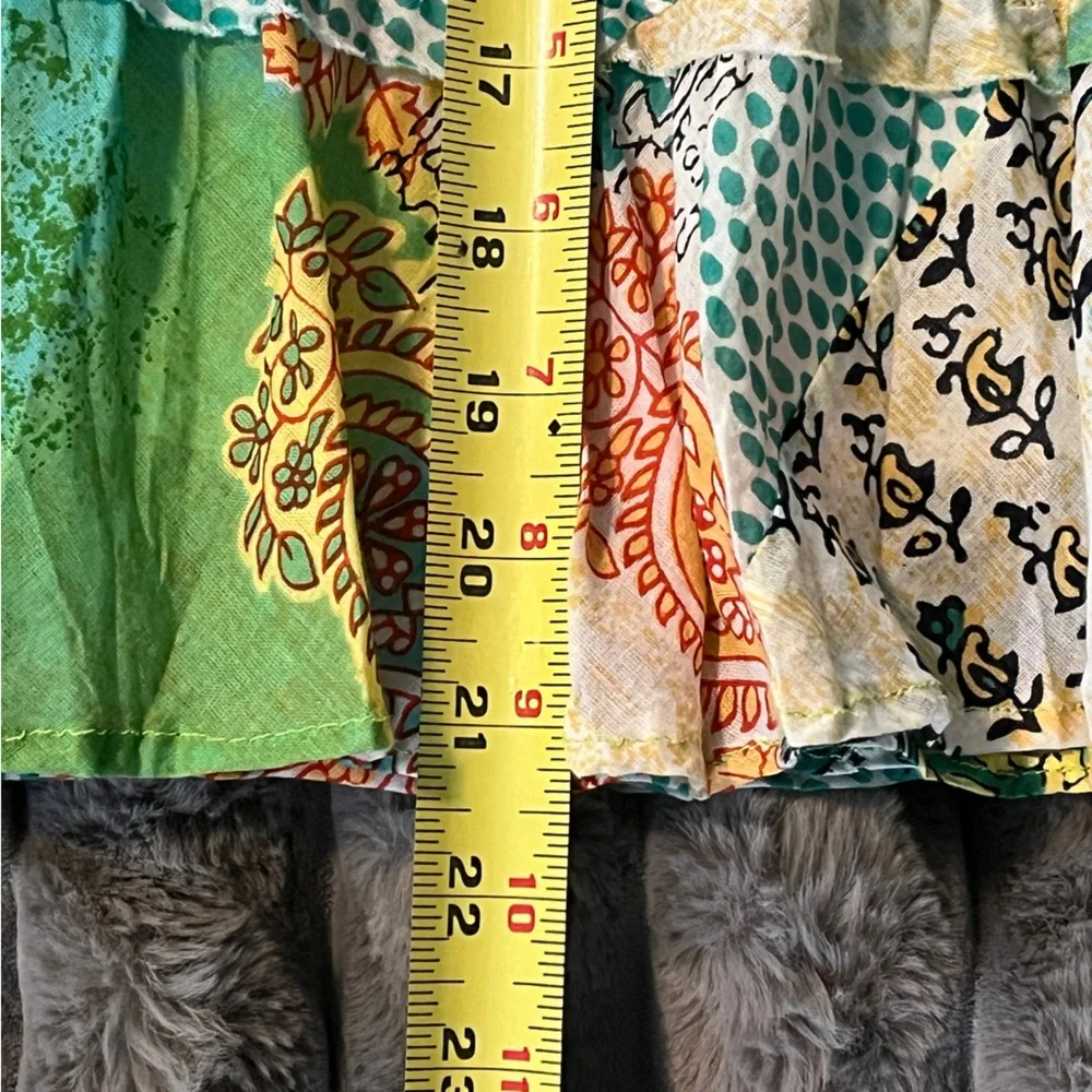 Boho Hippie Skirt Colorful Girl's Skirt Women’s Patchwork Skirt Boho FREE SIZE